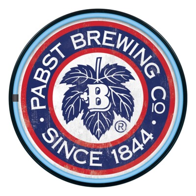Pabst Brewing Company Since 1844 - PBR Blue Ribbon LED Neon Style Bar Light Sign