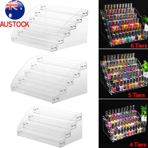 Acrylic Nail Polish Varnish Organiser Holder Desk Storage Stand Display