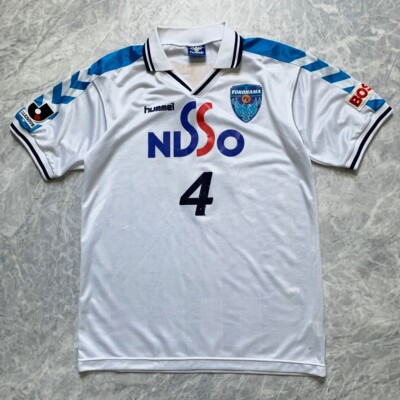 ウェア YOKOHAMA FC Hummel VTG 00s RARE YOKOHAMA FC 2001 JAPAN FOOTBALL SOCCER JERSEY HUMMEL