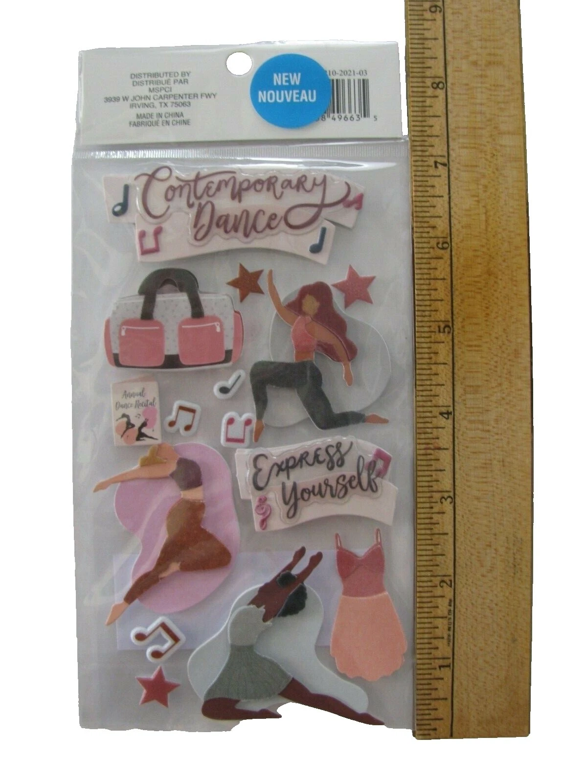 Pegatinas Scrapbooking dimensional Recollections Music