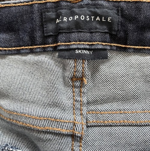 Pantalones de mezclilla Aeropostale azules ajustados desgastados para hombre talla 32/30 usados - Imagen 4 de 9