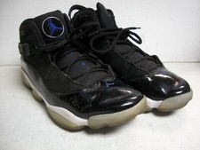 Nike Air Jordan 6 Rings Space Jam Black Hyper Royal Blue 322992-016 Men Size 11