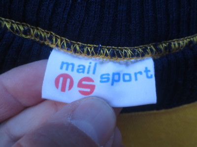 Maillot Cycliste Vintage MIKO Années 70 - Mail Sport - Jaune - Taille M