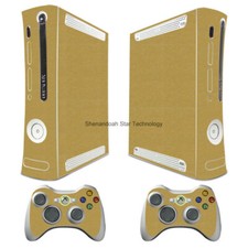 94 Brushed Gold Metal Vinyl Decal Sticker For Xbox360 Console Controller Skins