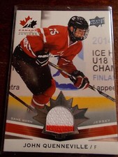    JOHN QUENNEVILLE  #178 ...2014 TEAM CANADA JUNIOR JERSEY
