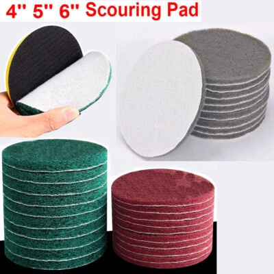 Tile Scouring Discs Pad Grout Power Scrubber Cleaning 4'' 5'' 6'' Sanding 2/5PC