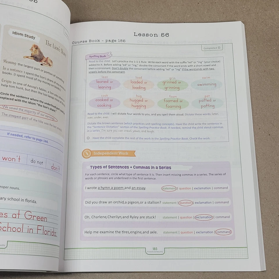 The Good and the Beautiful Language Arts & Literature Level 3 Answer Key - Image 3 of 4