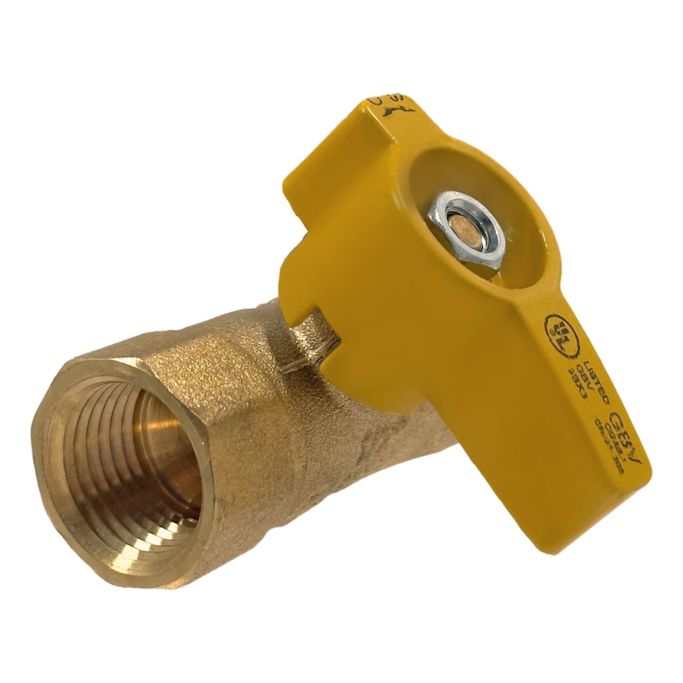 10) VÁLVULA BOLA GAS LATÓN IPS 1/2", HOMOLOGADA CSA 1/4 VUELTA - PROPANO, GAS NATURAL Foto 3 de 4