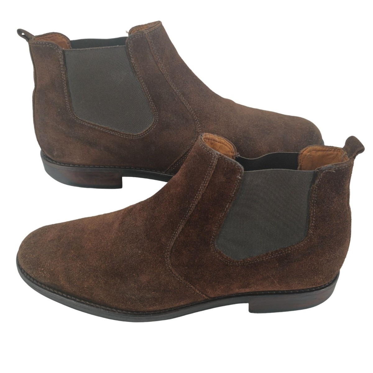 Johnston & Murphy Suede Chelsea Boots Men’s Size 9.5 Brown Leather Dress Boots Johnston & Murphy XC Flex Raleigh Chelsea - FREE Shipping  main image 4
