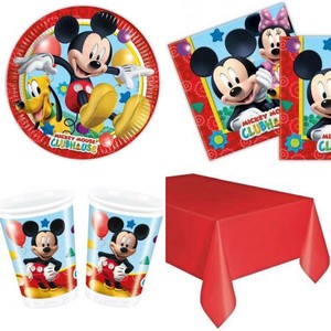 Kit Festa Compleanno Topolino Piatti Bicchieri Tovaglioli Tovaglia Palloncini Ebay