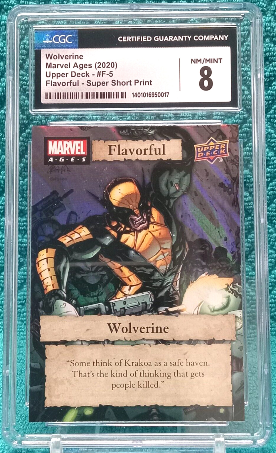 2020 UD Marvel Ages Wolverine Flavorful Super Short Print 8 NM/Mint