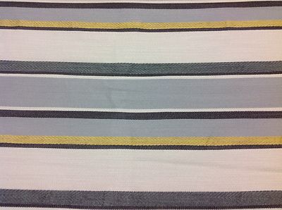 Stroheim Chenille Textured Upholstery Fabric- Haynes Stripe/Harbor Grey 5.65 yds