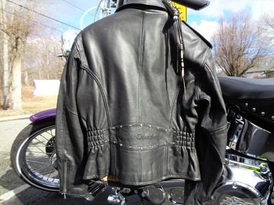 black rose leather jacket