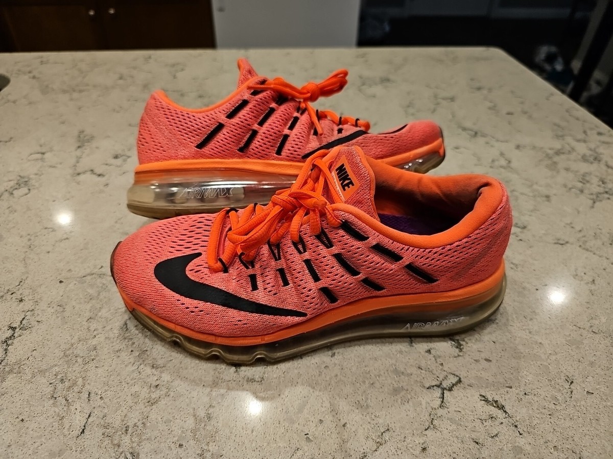 Nike Air Max 2016 Hyper Orange Black (806772 800) Running Shoes