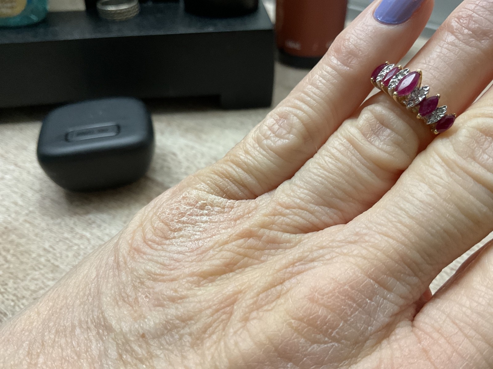 Ruby and Diamond Anniversary Ring Size7 - image 3