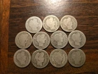 Lot of 10 + 1 = 11 Barber Dimes (90% Silver)