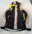 Joe Rocket Racing Superbike Sports Jacket Mens XL Black Yellow Hooded Motorcycle