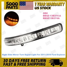 Front Right Side Mirror Turn Signal Light LED Lamp For 2011-2019 Ford Explorer