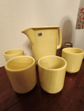 CERAMICHE ROMETTI UMBERTIDE CARAFFA E 4 BOCCALI  