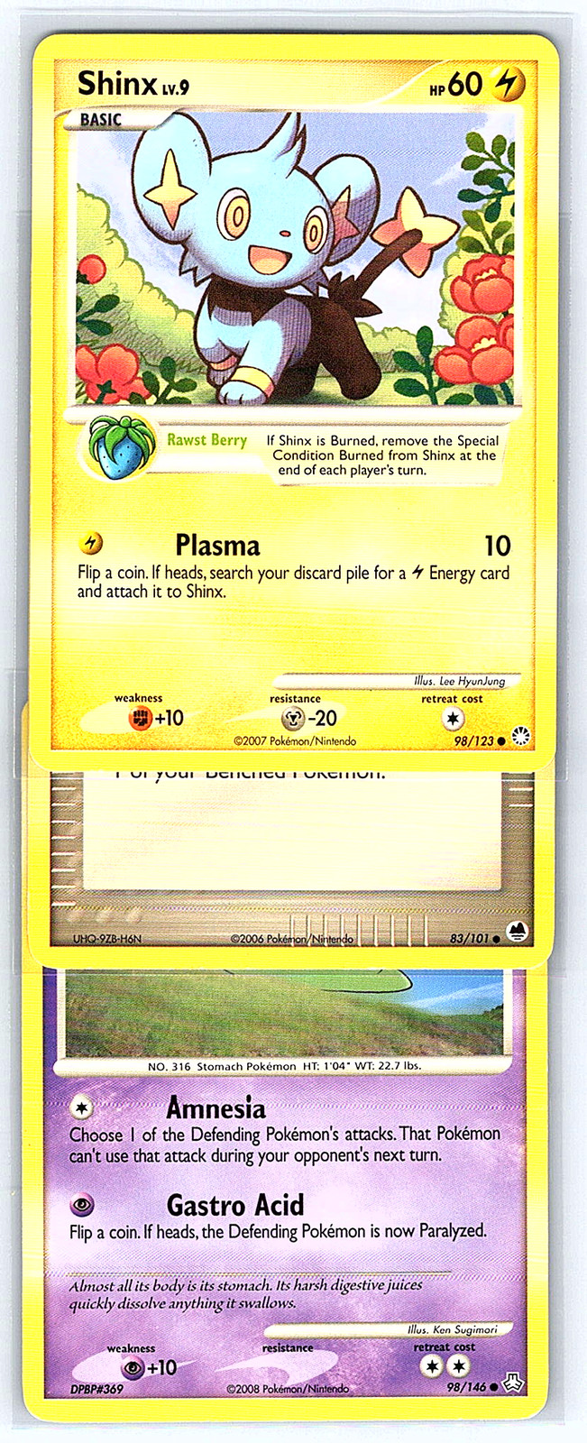 Shinx 98/123 Mysterious Treasures MP Pokemon Card