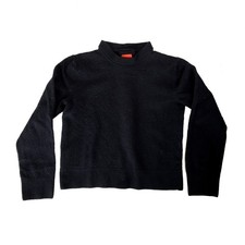 Scuderia Ferrari Kid Navy Blue 100 Boiled Wool Pullover Sweater Sz S