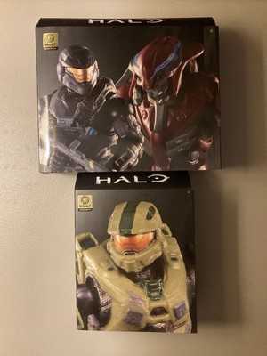 Lot of 2 World of Halo Noble Six/Elite Zealot + Master Chief Jazwares Vault New