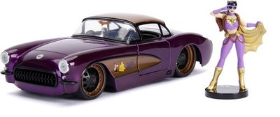Jada Toys - DC Comics Bombshells Batgirl & 1957 Chevy Corvette Die-cast Car, 1:2