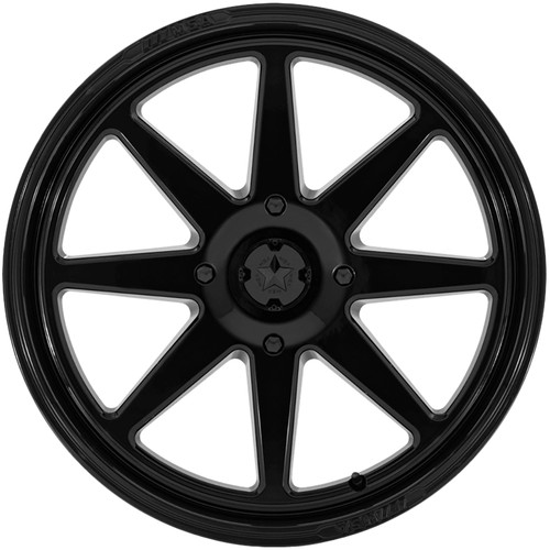 (Set of 5) MSA Off-Road M54 Spark 24x7 5x4.5" +0mm Gloss Black Wheels Rims - Picture 4 of 9