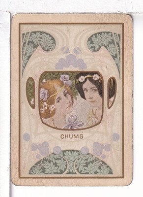 Single Vintage Playing Card U.S. Wide Named ''Chums'' CH-10-1 A