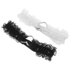 2 PCS Wedding Bridal Garter Set Lace for Adjustable Thigh Bride Leg