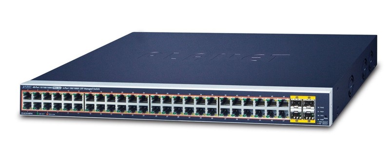 Switch Planet GS-4210-48P4S 48 Ports PoE+ Gigabit + 4 SFP Manageable