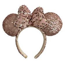 2 Pezzi Disney Topolino Orecchie Fascia Shanghai Disneyland Minnie Fascia in Pel