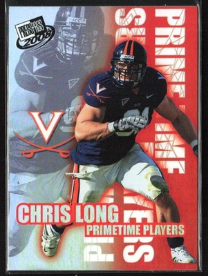 2008 Press Pass Primetime Players Chris Long RC #PP-2