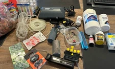 Tetra Whisper AP300 Air pump, Led lights, test kit, supplies, air stones, lot!