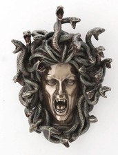 7 1/4 Medusa Head of Snakes Gothic Wall Déco...