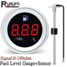 Digital Fuel Level Gauge 12V 24V With Sender Unit And Alarm