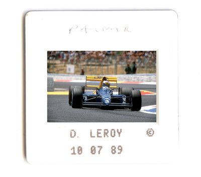 S1165 Jonathan PALMER. Tyrrell 018. F1 GP Frankreich 1989. Dia 24x36. Slide