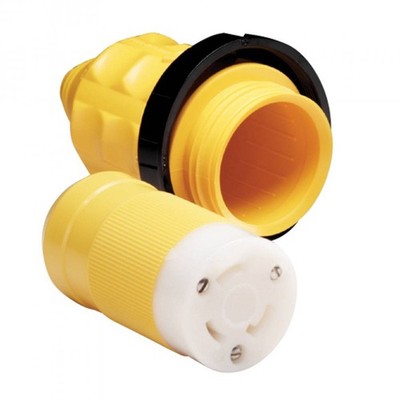 Marinco 305CRCN.VPK 30A 125V Female Marine Power Connector With Boot
