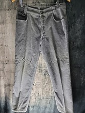 Vintage Versace Jeans Couture Pants Mens 34x28 Measurements Grey Corduroy