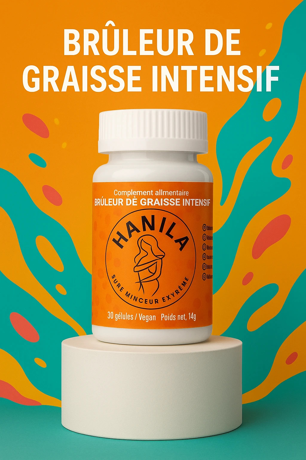 Brûle graisse intense HANILA complément alimentaire premium minceur 30 gélules
