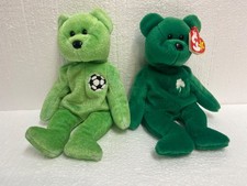 LOT of 2 TY Beanie Baby Teddy Bears Retired Plush Toy