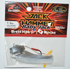 evergreen zman baby jack hammer chatterbait 1/4oz bladed jig clearwater shad