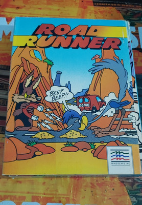 Road Runner (Mindscape 1986) Commodore C 64 (Disk, Manual, Box) 8-bit works