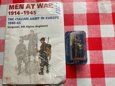 del prado men at war Sergeant Of Alpine Italian Regiment Italy 1940 With Booklet