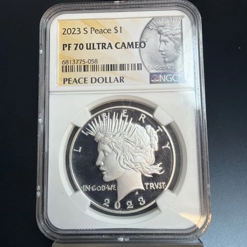 2023 S Proof $1 Peace Silver Dollar NGC PF70 Ultra Cameo
