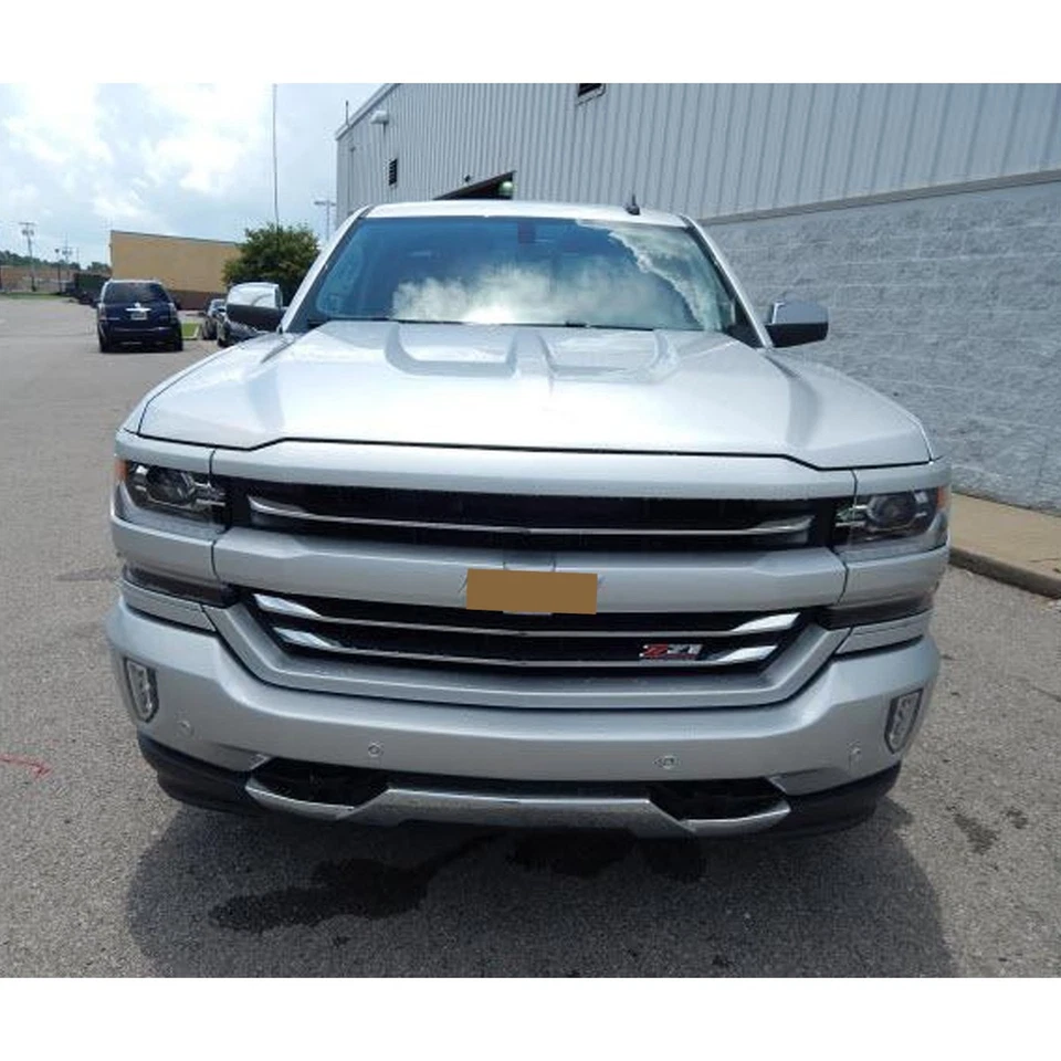 For 2016-2018 Chevrolet Silverado 1500 Z71 Front Upper Grill Silver Ice Metallic - Изображение 2 из 4