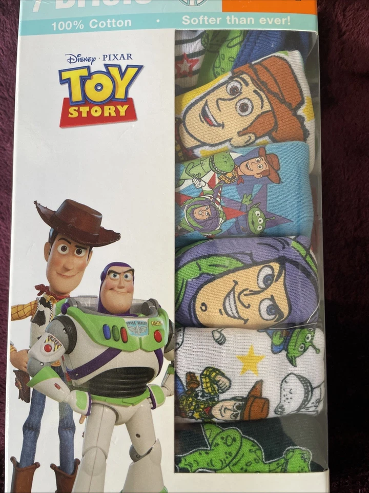 Calzoncillos Disney Pixar Toy Story talla 4T 100 % algodón. 6 pares nuevos Foto 4 de 4