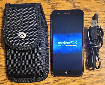 LG K20+ Plus MP260 - Black & Gold ( MetroPCS ) Rare 4G Smartphone - Great Shape
