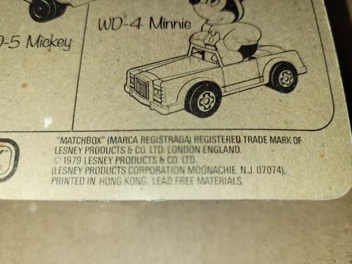 MATCHBOX WALT DISNEY MINI MOUSE - Picture 7 of 7