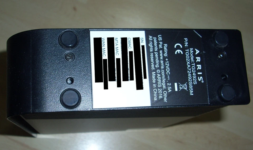 Arris TG2492S Router 2,4 GHz 5 GHz WiFi - Bild 3 von 4